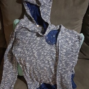 Knit and Lace Sweat shirt Girl's